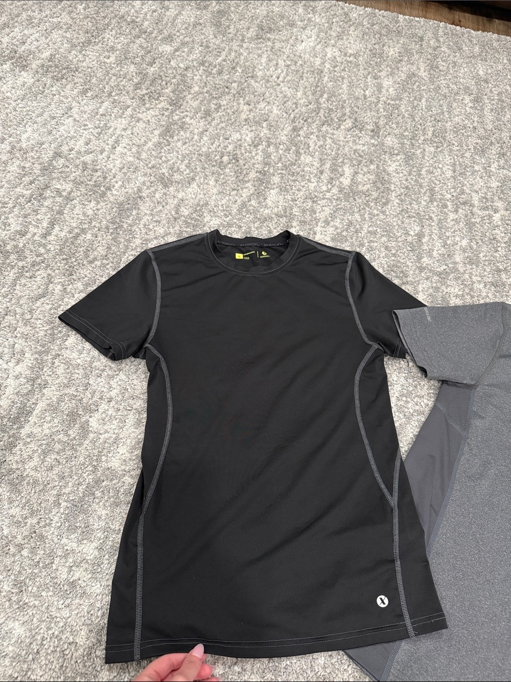 Xersion Men's Short Sleeve Athletic Tees - Black and Gray Bundle - Picture 3 of 6